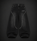 FURIOUS Curve Panel Baggy Denim Jeans