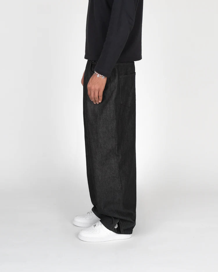 FURIOUS ZIP RAW DENIM - BLACK