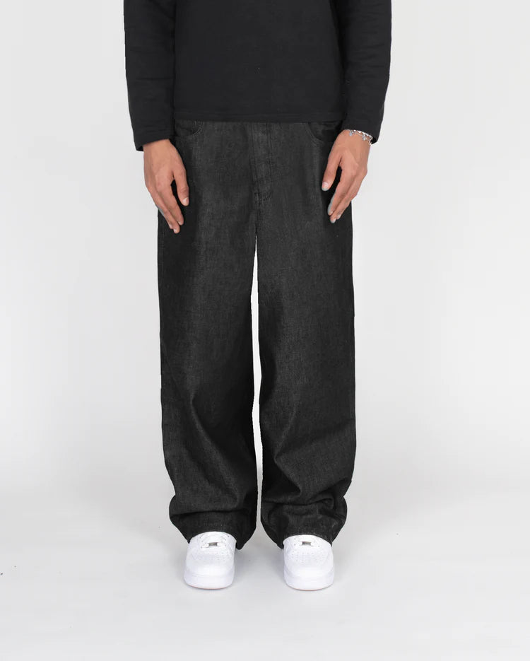 FURIOUS ZIP RAW DENIM - BLACK