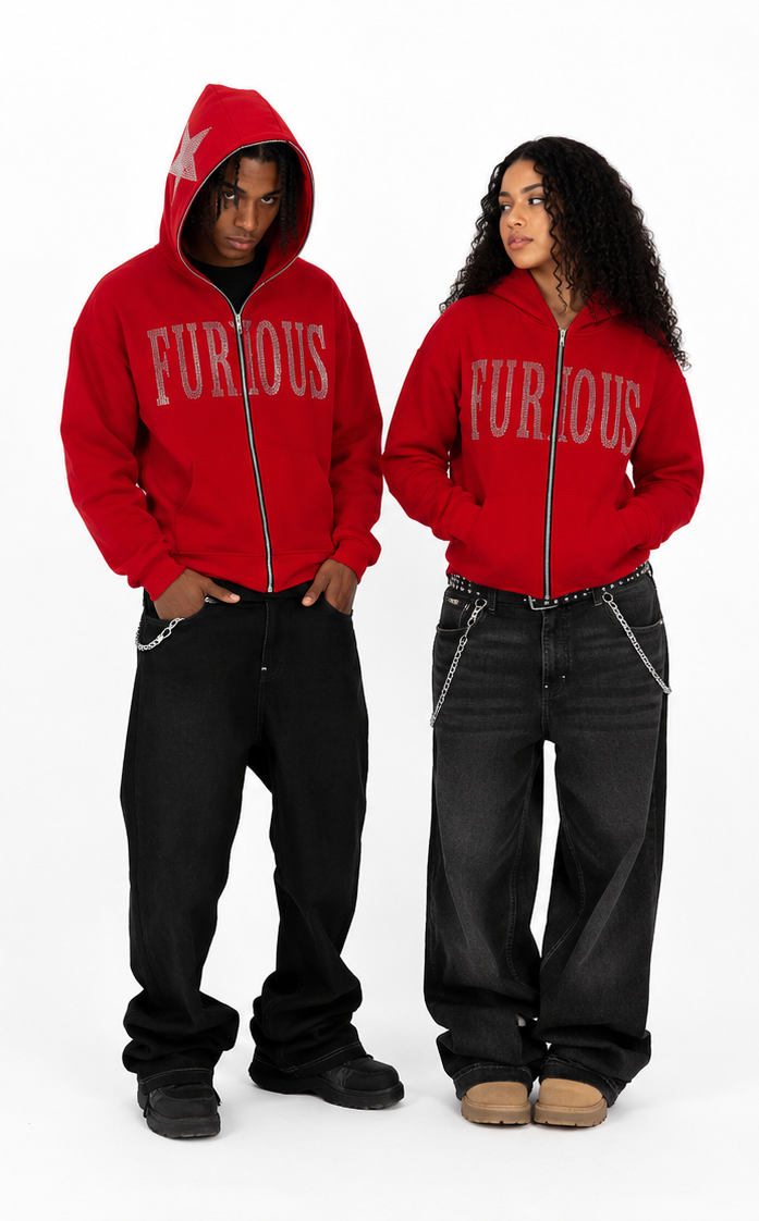 FURIOUS FULL ZIP HOODIE