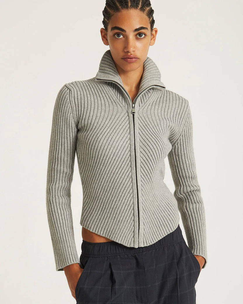FURIOUS Leah Cashmere Zip Sweater